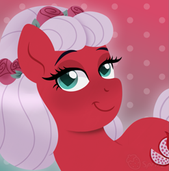 Size: 953x964 | Tagged: safe, artist:strawberry-spritz, oc, oc only, oc:allura, pony, female, mare, not cheerilee, solo