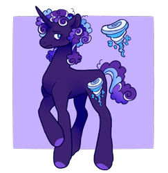 Size: 961x989 | Tagged: safe, artist:ponymorph, oc, oc:maelstrom (ponymorph), pony, unicorn, female, magical lesbian spawn, mare, offspring, parent:rolling thunder, parent:twilight sparkle