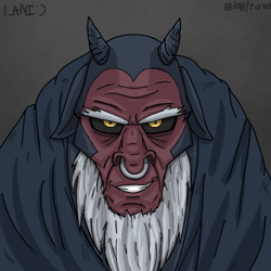 Size: 500x500 | Tagged: safe, artist:laninota8, lord tirek, g4, antagonist, dragon ball, evil, fanart