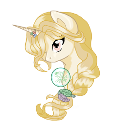 Size: 1200x1200 | Tagged: safe, artist:sarahostervig, oc, oc only, pony, unicorn, bust, female, mare, portrait, simple background, solo, transparent background