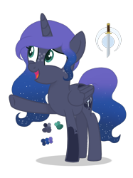 Size: 1100x1468 | Tagged: safe, artist:magicuniclaws, oc, oc only, oc:moon quartz, pony, base used, female, offspring, parent:king sombra, parent:princess luna, parents:lumbra, simple background, solo, teenager, transparent background