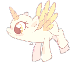 Size: 2480x2022 | Tagged: safe, artist:mint-light, oc, oc only, alicorn, pony, g4, alicorn oc, bald, base, eyelashes, female, flying, frown, high res, horn, looking down, mare, simple background, solo, transparent background, transparent horn, transparent wings, two toned wings, wings