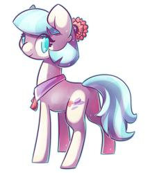 Size: 833x962 | Tagged: safe, artist:emeraldox, coco pommel, earth pony, pony, g4, butt, cocobetes, colored pupils, cute, female, hatbutt, looking back, mare, plot, simple background, smiling, solo, transparent background