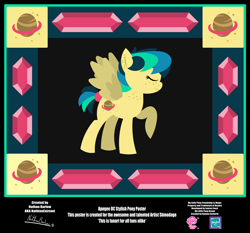Size: 4254x3962 | Tagged: safe, artist:nathianexiztant, oc, oc only, oc:apogee, pegasus, pony, absurd resolution, female, poster, solo, teenager