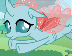 Size: 1216x937 | Tagged: safe, screencap, ocellus, changeling, g4, school daze, cropped, female, flying, smiling, solo