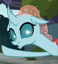 Size: 770x851 | Tagged: safe, screencap, ocellus, changeling, g4, school daze, cropped, cute, diaocelles, female, pointing, smiling, solo