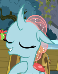 Size: 721x913 | Tagged: safe, screencap, ocellus, changeling, g4, school daze, cropped, eyes closed, female, proud, smiling, solo