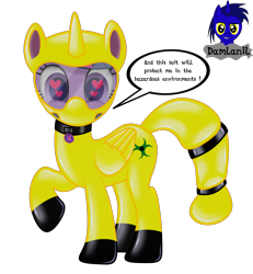 Size: 3840x4154 | Tagged: safe, artist:damlanil, twilight sparkle, alicorn, pony, g4, boots, clothes, collar, cutie mark collar, female, gas mask, hazmat suit, heart eyes, high res, horn, latex, looking at you, makeup, mare, mask, raised hoof, rubber, shiny, shiny mane, shoes, show accurate, simple background, solo, transparent background, twilight sparkle (alicorn), vector, wingding eyes, wings