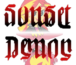 Size: 624x528 | Tagged: safe, sunset shimmer, demon, equestria girls, g4, my little pony equestria girls, ambigram, simple background, sunset satan, text, transparent background