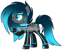 Size: 1280x1037 | Tagged: safe, artist:aestheticallylithi, artist:mint-light, oc, oc only, oc:neon stream, pegasus, pony, cyber-questria, base used, boots, choker, clothes, ear piercing, earring, eyeshadow, female, gloves, jewelry, jumpsuit, makeup, mare, multicolored hair, piercing, raised hoof, shoes, simple background, solo, spiked choker, tattoo, transparent background