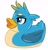 Size: 1787x1867 | Tagged: safe, artist:emberslament, gallus, bird, duck, g4, gallduck, meme, rubber duck