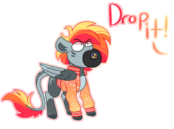 Size: 2835x2105 | Tagged: safe, artist:crazysketch101, oc, oc only, oc:crazy looncrest, pegasus, pony, high res, leonine tail, magic 8 ball, no, simple background, solo, tail, white background