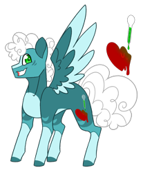 Size: 2704x3072 | Tagged: safe, artist:crazysketch101, oc, oc only, oc:loony looncrest, pegasus, pony, high res, simple background, solo, transparent background