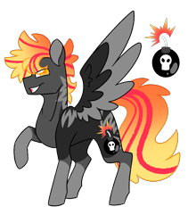 Size: 2077x2457 | Tagged: safe, artist:crazysketch101, oc, oc only, oc:loco looncrest, pegasus, pony, high res, simple background, solo, transparent background