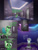 Size: 2600x3462 | Tagged: safe, artist:jesterpi, oc, oc:jester pi, oc:shining emerald, pegasus, pony, comic:a jester's tale, chatting, city, clothes, comic, cute, elevator, evening, hall, happy, heading out, high res, hotel, lights, maid, manehattan, night, shy, sitting, smiling