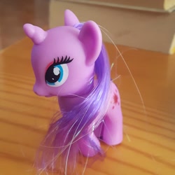 Size: 1080x1080 | Tagged: safe, pony, unicorn, bald, eyelashes, irl, photo, solo, toy