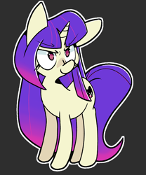 Size: 2500x3000 | Tagged: safe, artist:kindakismet, pony, unicorn, crossover, glitch techs, high res, miko kubota, ponified, solo