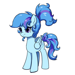 Size: 600x600 | Tagged: artist needed, safe, oc, oc only, oc:hope iris, oc:马兰花, pony, mascot, simple background, skyblue ribbon, solo, transparent background