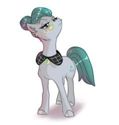 Size: 4000x4200 | Tagged: safe, artist:mylittlegodzilla, cloudy quartz, earth pony, pony, g4, absurd resolution, cheek fluff, colored hooves, ear fluff, female, glasses, looking at you, mare, simple background, solo, white background