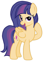 Size: 768x1024 | Tagged: safe, artist:stellamoonshineyt, oc, oc only, oc:twinkle galaxy, pegasus, pony, female, mare, offspring, parent:flash sentry, parent:twilight sparkle, parents:flashlight, simple background, solo, transparent background