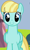 Size: 654x1095 | Tagged: safe, screencap, helia, pegasus, pony, g4, hurricane fluttershy, my little pony: friendship is magic, season 2, background pony, cropped, female, looking at you, mare, smiling, solo, wings