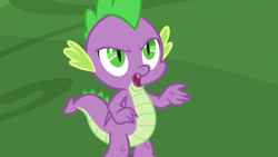 Size: 1920x1080 | Tagged: safe, screencap, spike, dragon, g4, the big mac question, male, solo, winged spike, wings