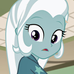 Size: 250x250 | Tagged: safe, edit, edited screencap, screencap, trixie, equestria girls, g4, female, solo