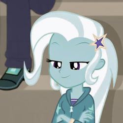 Size: 453x453 | Tagged: safe, edit, edited screencap, screencap, trixie, equestria girls, g4, female, solo