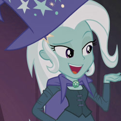 Size: 598x598 | Tagged: safe, edit, edited screencap, screencap, trixie, equestria girls, g4, female, solo