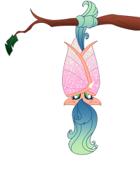 Size: 3212x4000 | Tagged: safe, artist:crazysketch101, oc, oc only, oc:misty, bat pony, pony, bat pony oc, bat wings, simple background, solo, transparent background, tree branch, wings