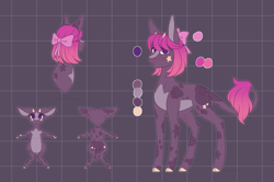 Size: 3015x2000 | Tagged: safe, artist:moonwolf96, oc, oc only, oc:marietta, cow, cow pony, female, high res, reference sheet, solo