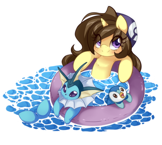 Ain't that a cute [little Vaporeon in that picture there with I an