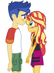 Size: 1483x2008 | Tagged: safe, artist:gmaplay, flash sentry, sunset shimmer, equestria girls, g4, my little pony equestria girls: better together, female, male, ship:flashimmer, shipping, simple background, straight, transparent background, vector