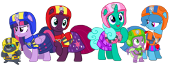 Size: 1804x698 | Tagged: safe, artist:徐詩珮, fizzlepop berrytwist, glitter drops, grubber, spike, spring rain, tempest shadow, twilight sparkle, alicorn, dragon, pony, unicorn, series:sprglitemplight diary, series:sprglitemplight life jacket days, series:springshadowdrops diary, series:springshadowdrops life jacket days, g4, my little pony: the movie, the point of no return, alternate universe, bisexual, broken horn, chase (paw patrol), clothes, cute, female, glitterbetes, horn, lesbian, lifeguard, lifeguard spring rain, male, mare, marshall (paw patrol), paw patrol, polyamory, rocky (paw patrol), rubble (paw patrol), ship:glitterlight, ship:glittershadow, ship:sprglitemplight, ship:springdrops, ship:springlight, ship:springshadow, ship:springshadowdrops, ship:tempestlight, shipping, simple background, skye (paw patrol), springbetes, tempestbetes, transparent background, twilight sparkle (alicorn), ultimate rescue, vector, winged spike, wings, zuma (paw patrol)