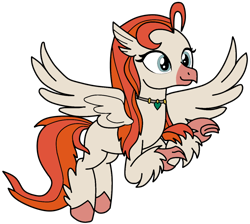 Size: 1222x1094 | Tagged: safe, artist:didgereethebrony, artist:silverrose522, oc, oc only, oc:crimson heart, hippogriff, hippogriff oc, jewelry, necklace, simple background, solo, trace, transparent background