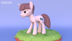 Size: 1600x900 | Tagged: safe, artist:regendary, oc, oc only, oc:rumbling thunder, pony, unicorn, 3d, male, solo, stallion