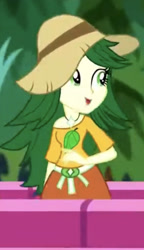 Size: 828x1436 | Tagged: safe, screencap, sweet leaf, equestria girls, equestria girls specials, g4, my little pony equestria girls: better together, my little pony equestria girls: sunset's backstage pass, cropped, green