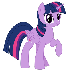 Size: 1570x1578 | Tagged: safe, artist:twinklecometyt, twilight sparkle, alicorn, pony, g4, female, raised hoof, simple background, solo, transparent background, twilight sparkle (alicorn)