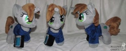 Size: 1024x413 | Tagged: safe, artist:allunacraft, oc, oc:littlepip, pony, fallout equestria, chibi, irl, photo, plushie, solo