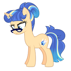 Size: 2334x2347 | Tagged: safe, artist:darlyjay, oc, oc only, oc:sterling sentry, pony, unicorn, female, glasses, high res, mare, offspring, parent:flash sentry, parent:twilight sparkle, parents:flashlight, simple background, solo, transparent background