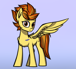 Size: 3632x3284 | Tagged: safe, artist:colourwave, spitfire, pegasus, pony, g4, female, high res, mare, simple background, solo, wings