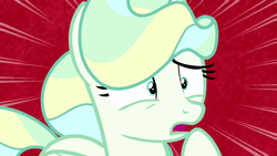 Size: 1280x720 | Tagged: safe, screencap, vapor trail, pegasus, pony, g4, top bolt, cute, female, frown, gasp, mare, oh no, open mouth, reaction image, realization, shocked, solo, vaporbetes