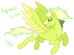 Size: 1280x964 | Tagged: safe, artist:amiookamiwolf, oc, oc only, oc:squall line, pegasus, pony, male, offspring, parent:spitfire, simple background, solo, stallion, transparent background