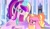 Size: 1280x731 | Tagged: safe, artist:hate-love12, luster dawn, princess cadance, alicorn, pony, unicorn, g4, crystal empire, deviantart watermark, female, mare, obtrusive watermark, watermark