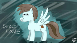 Size: 1920x1080 | Tagged: safe, artist:matyas451, oc, oc:sweet cookie, pegasus, pony, looking at you, male, nervous, pegasus oc, smiling, smiling at you, solo