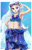 Size: 798x1240 | Tagged: safe, artist:chigusa, trixie, human, g4, anime, armpits, belly button, bikini, breasts, clothes, dialogue, female, hand on hip, humanized, midriff, open mouth, sarong, smiling, solo, sunglasses, swimsuit