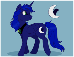 Size: 3300x2550 | Tagged: safe, artist:toodles3702, oc, oc only, oc:nightmare nightengale, alicorn, pony, alicorn oc, high res, horn, not luna, solo, wings