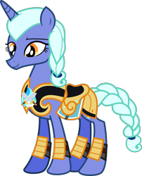 Size: 5665x6998 | Tagged: safe, artist:shootingstarsentry, oc, oc only, pony, unicorn, absurd resolution, armor, female, mare, simple background, solo, transparent background, vector