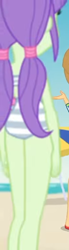 Size: 596x2159 | Tagged: safe, screencap, starlight, blue crushed, equestria girls, g4, my little pony equestria girls: better together, ass, bikini, butt, clothes, cropped, female, solo, starcheeks, striped swimsuit, swimsuit