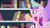 Size: 1280x720 | Tagged: safe, screencap, princess cadance, alicorn, pony, g4, my little pony: friendship is magic, the crystalling, book, bookshelf, female, flying, library, magic, mare, solo, spread wings, wings